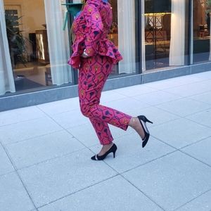 African clothing pant and top set (Size 10 - 12)